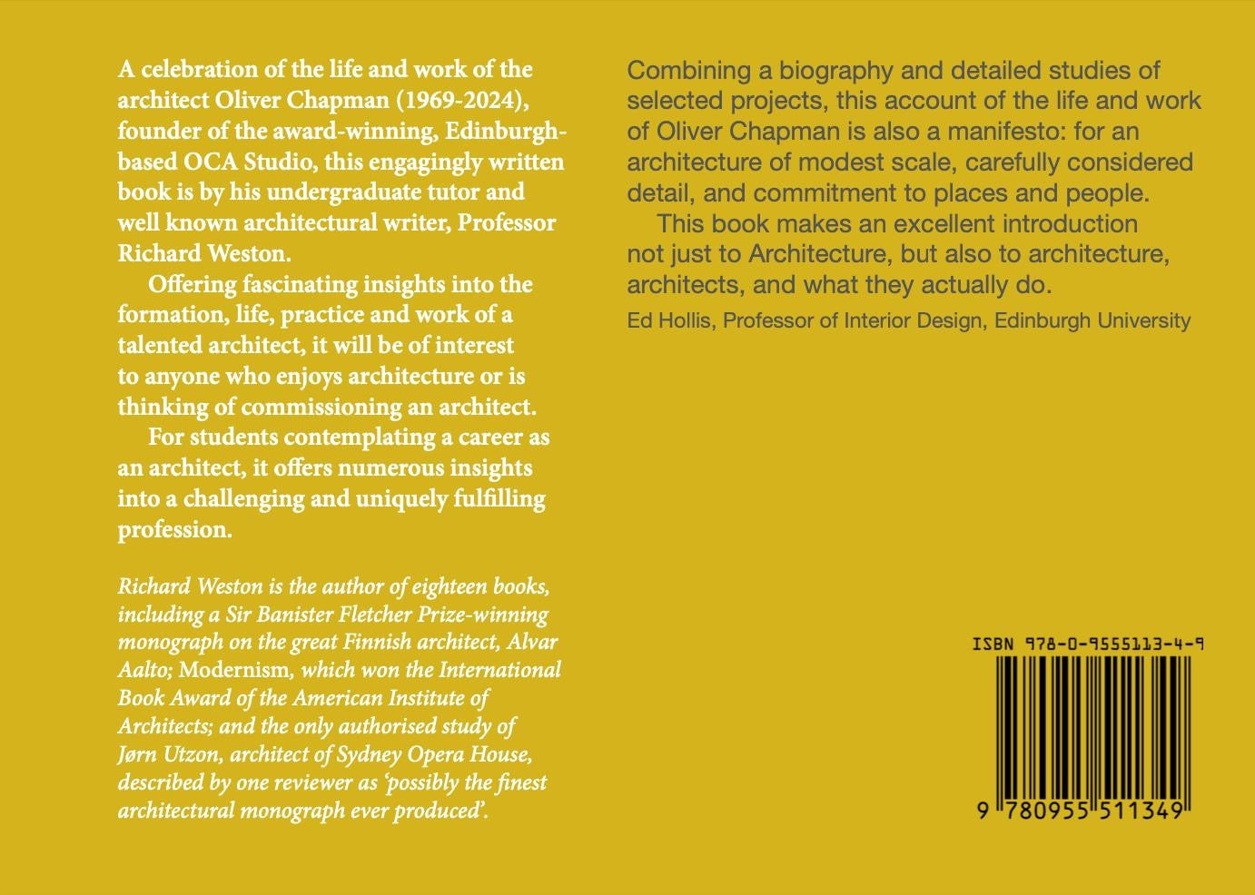 Oliver Chapman: A Life in Architecture